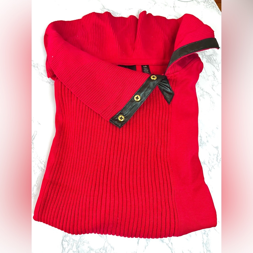 Red and Black Sweater